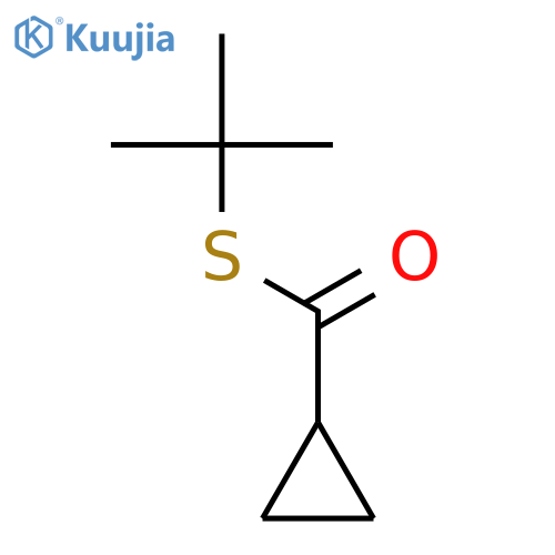 S-tert-butyl Cyclopropanecarbothioate structure
