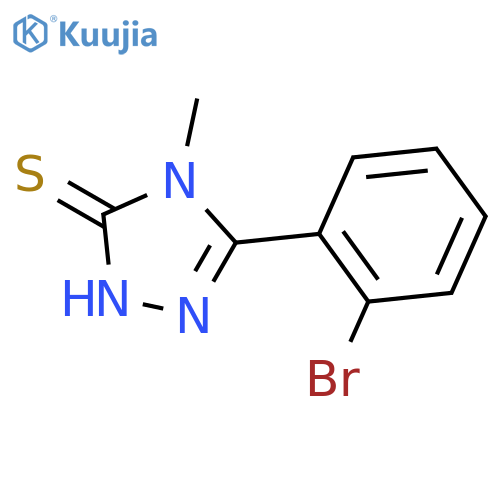 5-(2-Bromophenyl)-4-methyl-4H-1,2,4-triazole-3-thiol structure
