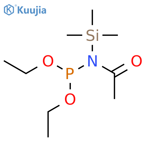 Phosphoramidous acid, acetyl(trimethylsilyl)-, diethyl ester structure