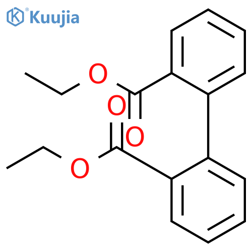 Diethyl biphenyl 2,2'-dicarboxylate structure