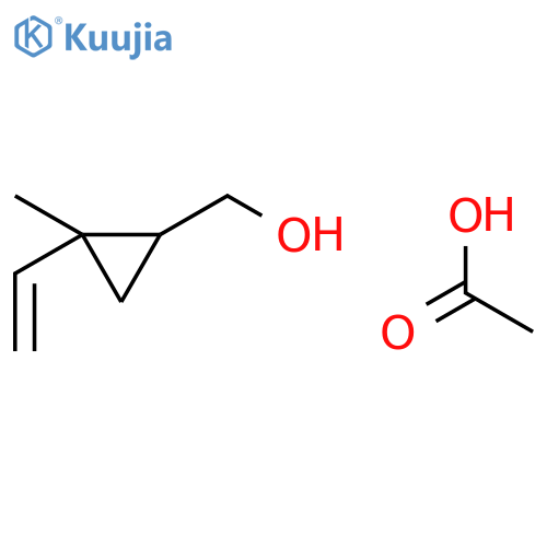 Cyclopropanemethanol, 2-ethenyl-2-methyl-, acetate structure