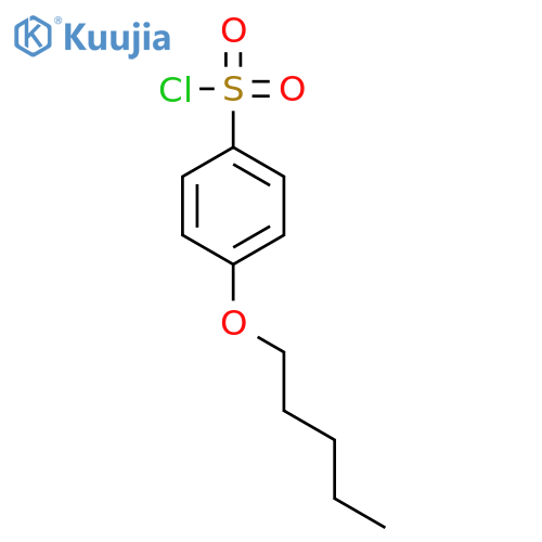 4-(pentyloxy)benzene-1-sulfonyl chloride structure