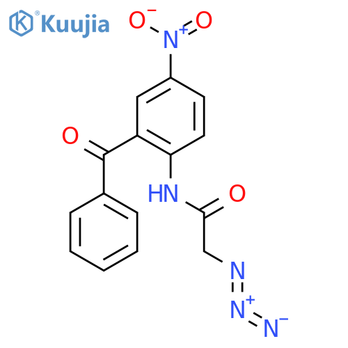 2-Azido-N-(2-benzoyl-4-nitrophenyl)acetamide structure