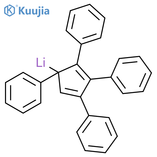 Lithium 1,2,3,4-tetraphenylcyclopenta-2,4-dien-1-ide structure