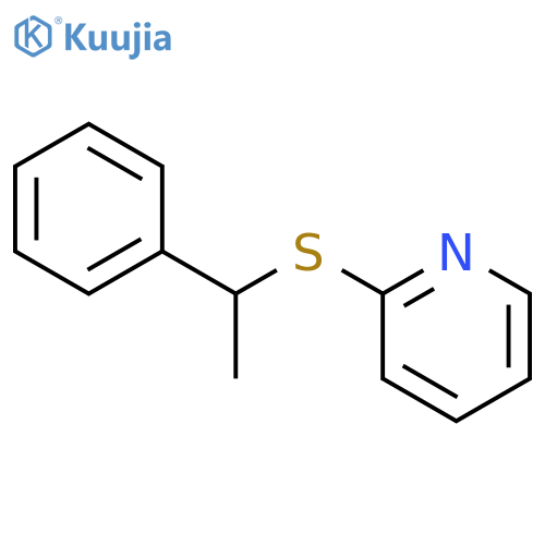 Pyridine, 2-[(1-phenylethyl)thio]- structure
