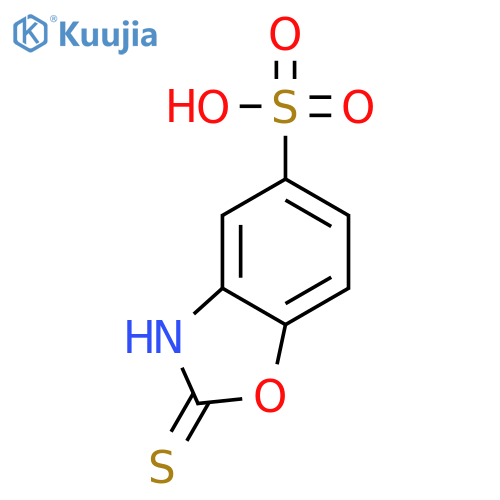 5-Benzoxazolesulfonic acid, 2,3-dihydro-2-thioxo- structure