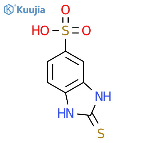 1H-Benzimidazole-5-sulfonicacid, 2,3-dihydro-2-thioxo- structure