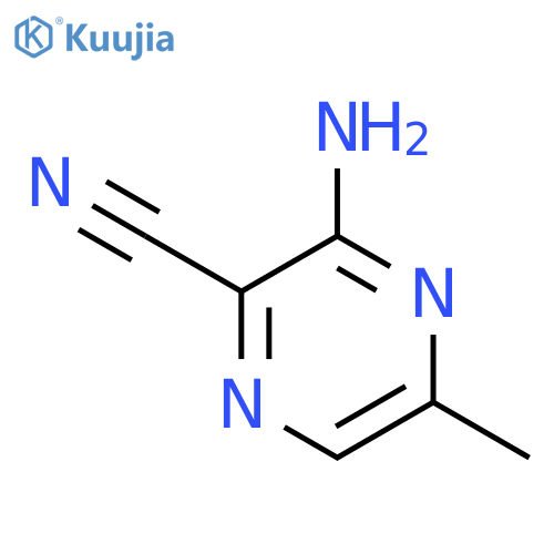 Pyrazinecarbonitrile, 3-amino-5-methyl- structure