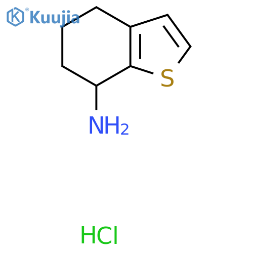 4,5,6,7-Tetrahydro-1-benzothiophen-7-amine hydrochloride structure
