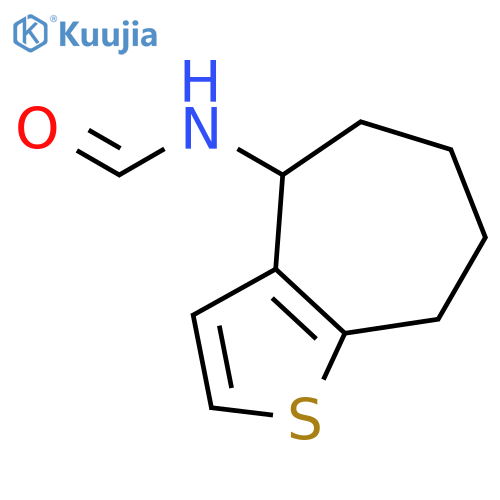 FORMAMIDE, N-(5,6,7,8-TETRAHYDRO-4H-CYCLOHEPTA[B]THIEN-4-YL)- structure