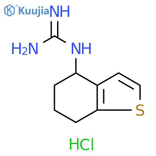 1-(4,5,6,7-tetrahydro-1-benzothiophen-4-yl)guanidine hydrochloride structure