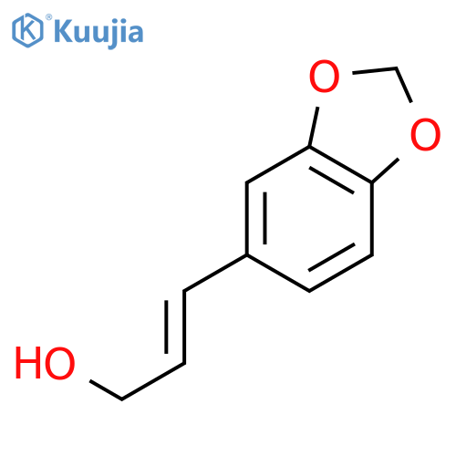 (2E)-3-(1,3-dioxaindan-5-yl)prop-2-en-1-ol structure