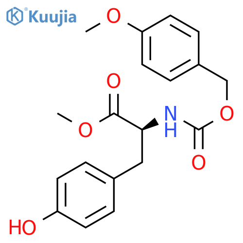 L-TYROSINE, N-[[(4-METHOXYPHENYL)METHOXY]CARBONYL]-, METHYL ESTER structure
