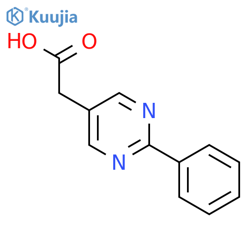 (2-Phenyl-pyrimidin-5-yl)-acetic acid structure