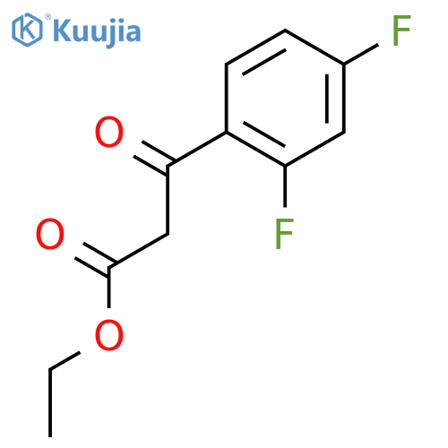 ethyl 3-(2,4-difluorophenyl)-3-oxo-propanoate structure