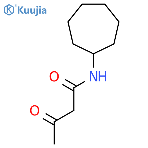 N-Cycloheptyl-3-oxobutanamide structure