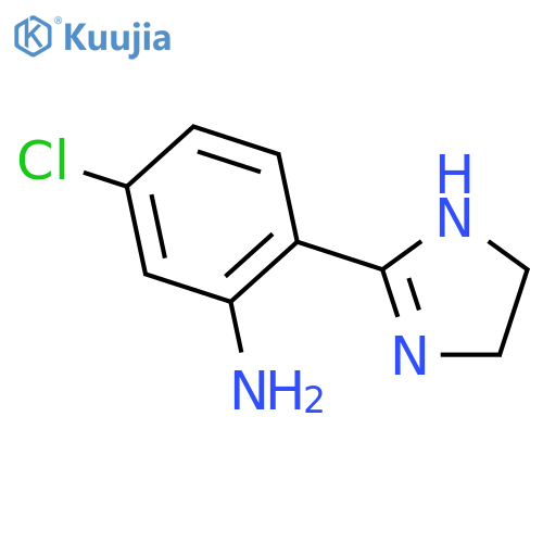 5-chloro-2-(4,5-dihydro-1h-imidazol-2-yl)aniline structure