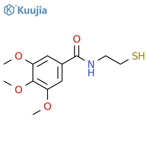 Benzamide, N-(2-mercaptoethyl)-3,4,5-trimethoxy- structure