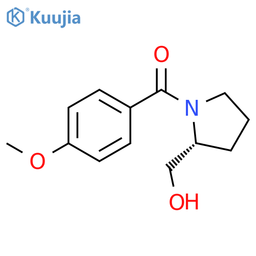 2-Pyrrolidinemethanol, 1-(4-methoxybenzoyl)-, (2R)- structure
