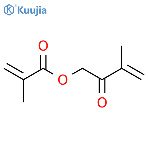 2-PROPENOIC ACID, 2-METHYL-, 3-METHYL-2-OXO-3-BUTENYL ESTER structure