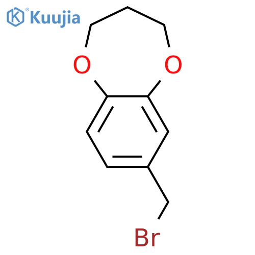 7-(bromomethyl)-3,4-dihydro-2H-1,5-benzodioxepine structure