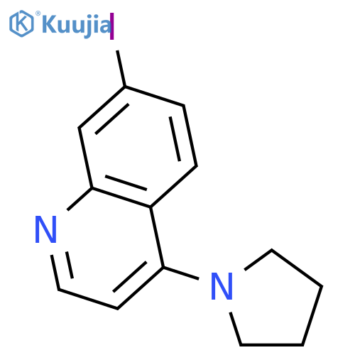 Quinoline, 7-iodo-4-(1-pyrrolidinyl)- structure