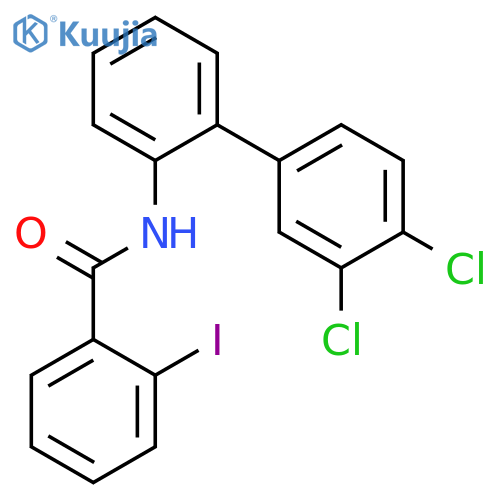 Benzamide, N-(3',4'-dichloro[1,1'-biphenyl]-2-yl)-2-iodo- structure