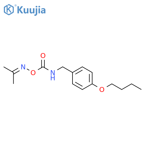 2-Propanone, O-[[[(4-butoxyphenyl)methyl]amino]carbonyl]oxime structure