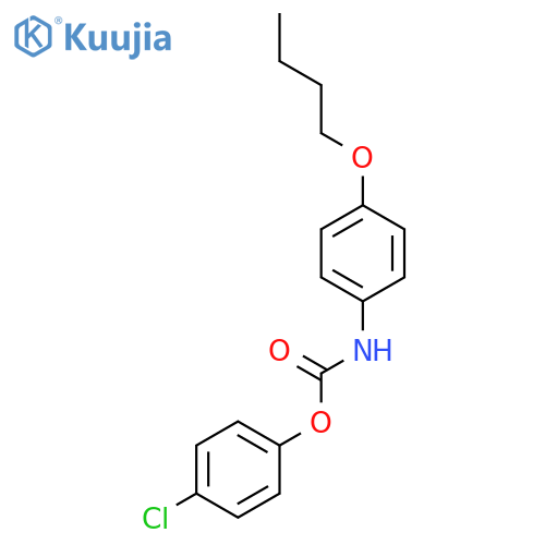 Carbamic acid, (4-butoxyphenyl)-, 4-chlorophenyl ester structure