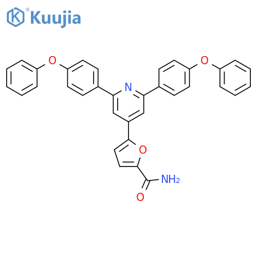 2-Furancarboxamide, 5-[2,6-bis(4-phenoxyphenyl)-4-pyridinyl]- structure