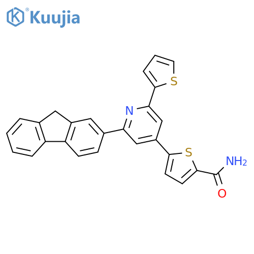 2-Thiophenecarboxamide,5-[2-(9H-fluoren-2-yl)-6-(2-thienyl)-4-pyridinyl]- structure
