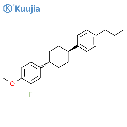 2-Fluoro-1-methoxy-4-[4-(4-propylphenyl)cyclohexyl]benzene structure