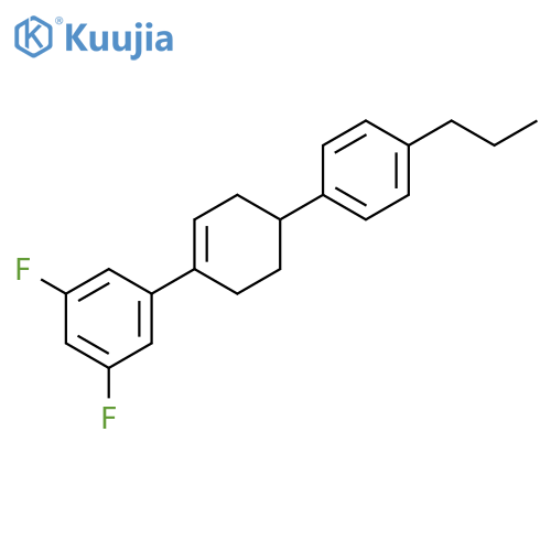 Benzene, 1,3-difluoro-5-[4-(4-propylphenyl)-1-cyclohexen-1-yl]- structure