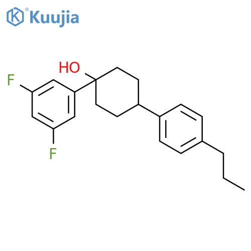 CYCLOHEXANOL, 1-(3,5-DIFLUOROPHENYL)-4-(4-PROPYLPHENYL)- structure