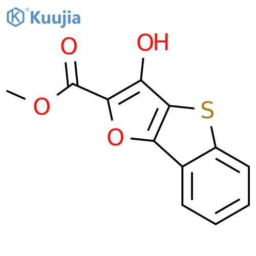 [1]BENZOTHIENO[3,2-B]FURAN-2-CARBOXYLIC ACID, 3-HYDROXY-, METHYL ESTER structure