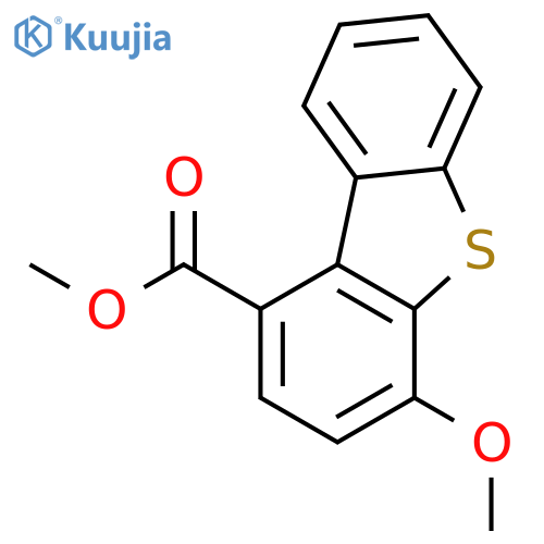 1-Dibenzothiophenecarboxylic acid, 4-methoxy-, methyl ester structure