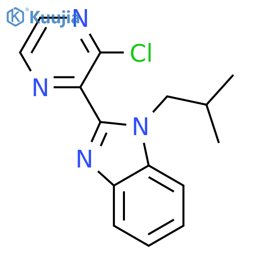 1H-Benzimidazole, 2-(3-chloropyrazinyl)-1-(2-methylpropyl)- structure