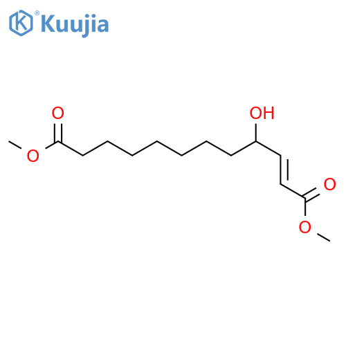 2-Dodecenedioic acid, 4-hydroxy-, dimethyl ester, (2E)- structure