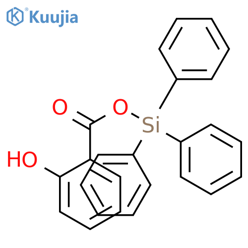 Benzoic acid, 2-hydroxy-, triphenylsilyl ester structure
