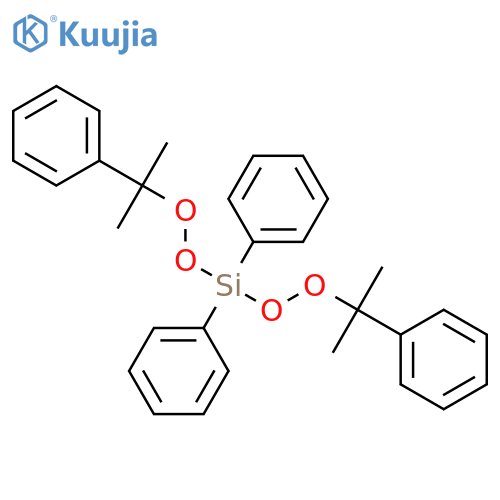 Diphenylbis[(2-phenylpropan-2-yl)peroxy]silane structure