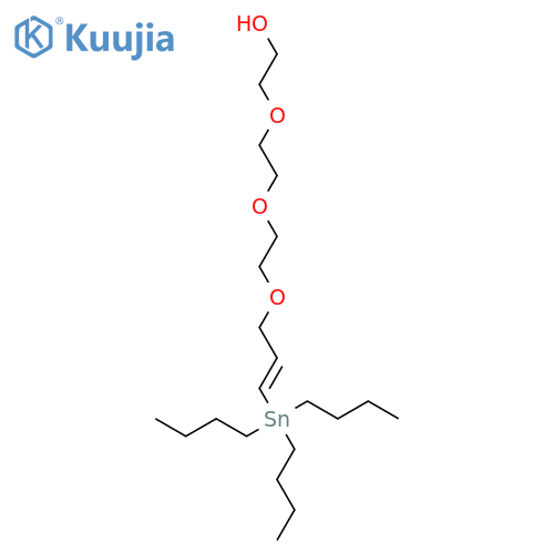 3,6,9-Trioxa-13-stannaheptadec-11-en-1-ol, 13,13-dibutyl-, (11E)- structure