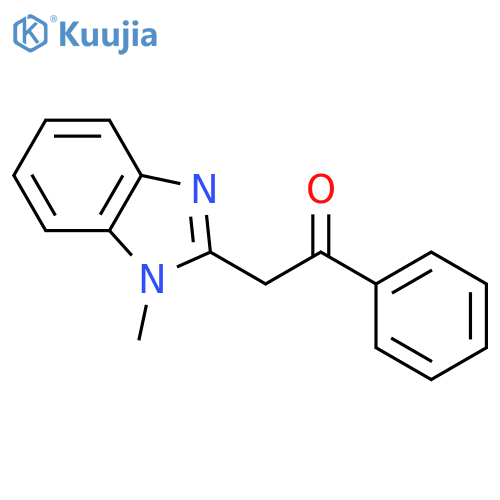 2-(1-Methyl-1H-1,3-benzodiazol-2-yl)-1-phenylethan-1-one structure
