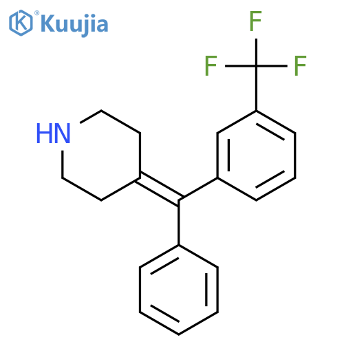 Piperidine, 4-[phenyl[3-(trifluoromethyl)phenyl]methylene]- structure