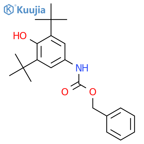 benzyl N-(3,5-di-tert-butyl-4-hydroxyphenyl)carbamate structure