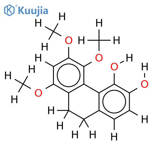 1,3,4-Tri-Me ether,9,10-dihydro-1,3,4,5,6-Pentahydroxyphenanthrene structure