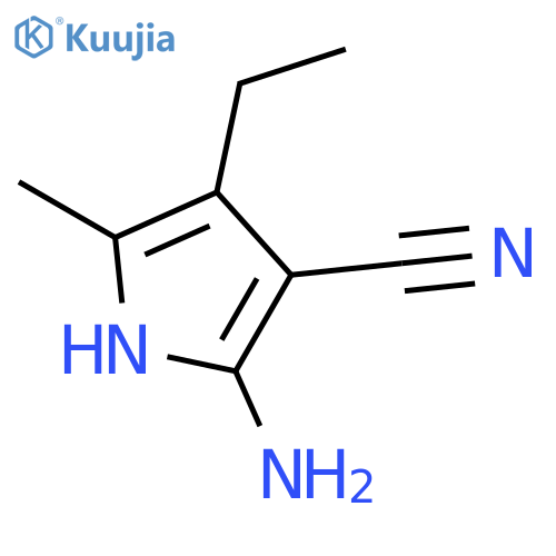 1H-Pyrrole-3-carbonitrile, 2-amino-4-ethyl-5-methyl- structure