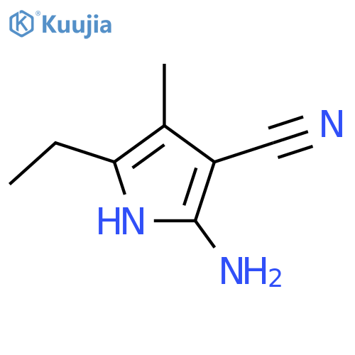 1H-Pyrrole-3-carbonitrile, 2-amino-5-ethyl-4-methyl- structure
