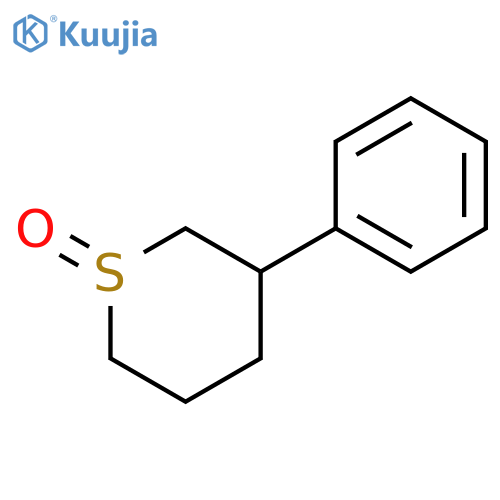 2H-Thiopyran, tetrahydro-3-phenyl-, 1-oxide structure