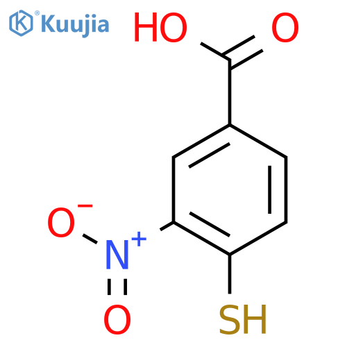 Benzoic acid, 4-mercapto-3-nitro- structure