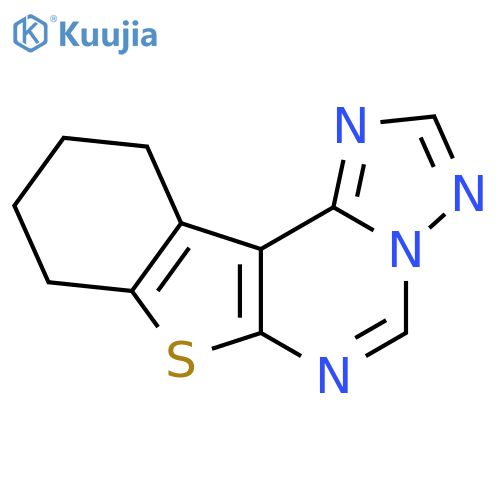 8,9,10,11-tetrahydro[1]benzothieno[3,2-e][1,2,4]triazolo[1,5-c]pyrimidine structure